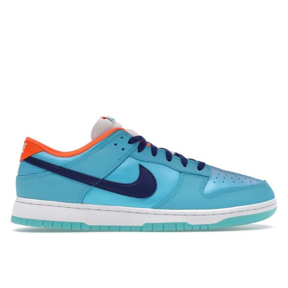 Nike Dunk Low SE Blue Orange Men’s 10/Wmns 11.5 Glow Sole Streetwear NWOB - Picture 2 of 10